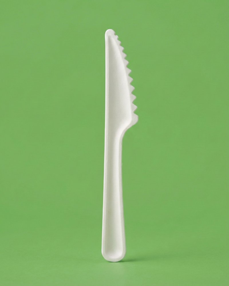 7 Inch Bagasse Dinner Knife - Eco-Friendly Compostable Knife