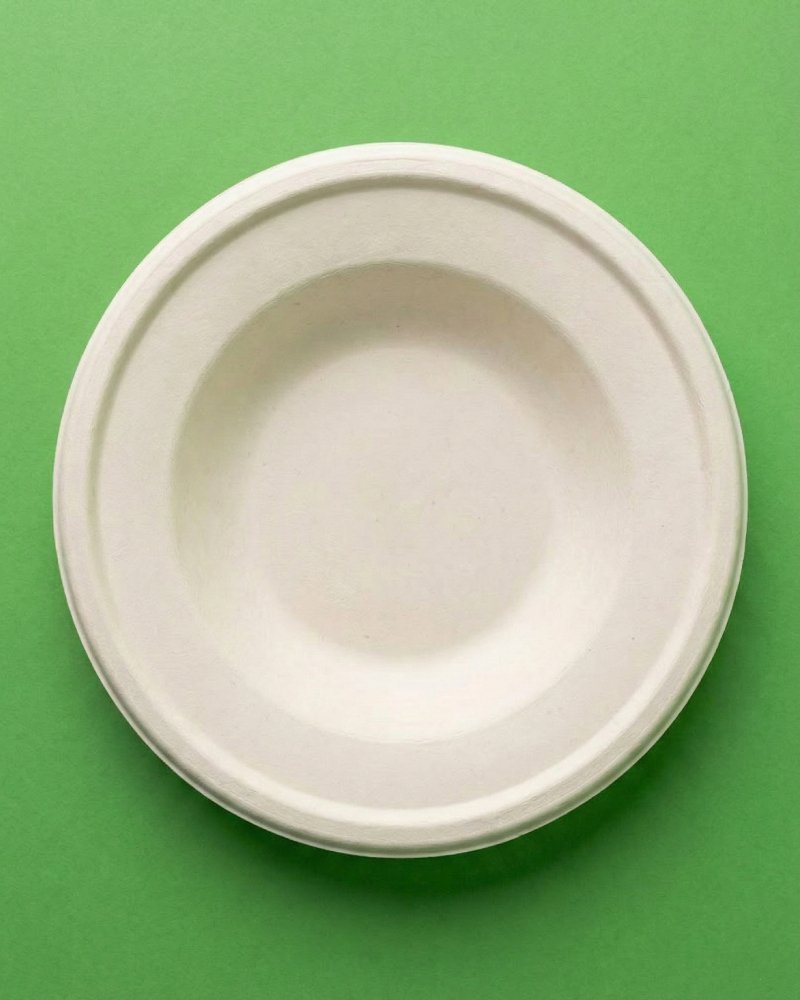 9 Inch Pasta Bagasse Plate - Eco-Friendly Compostable Deep Plate
