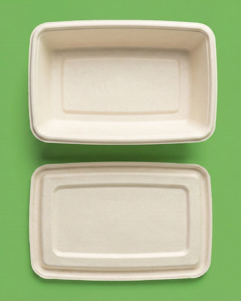 Deep Bagasse Takeaway Container - Eco-Friendly Food Container