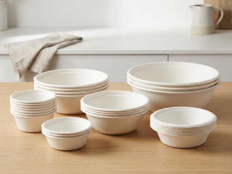 Bagasse Bowls - Soup, Salad, Noodle Eco-Friendly Bowls