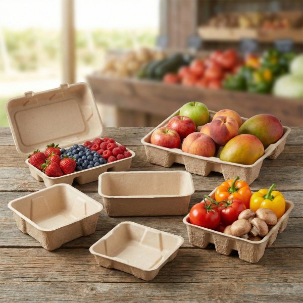 Produce Trays and Fruit Packaging - Eco-Friendly Industrial Packaging